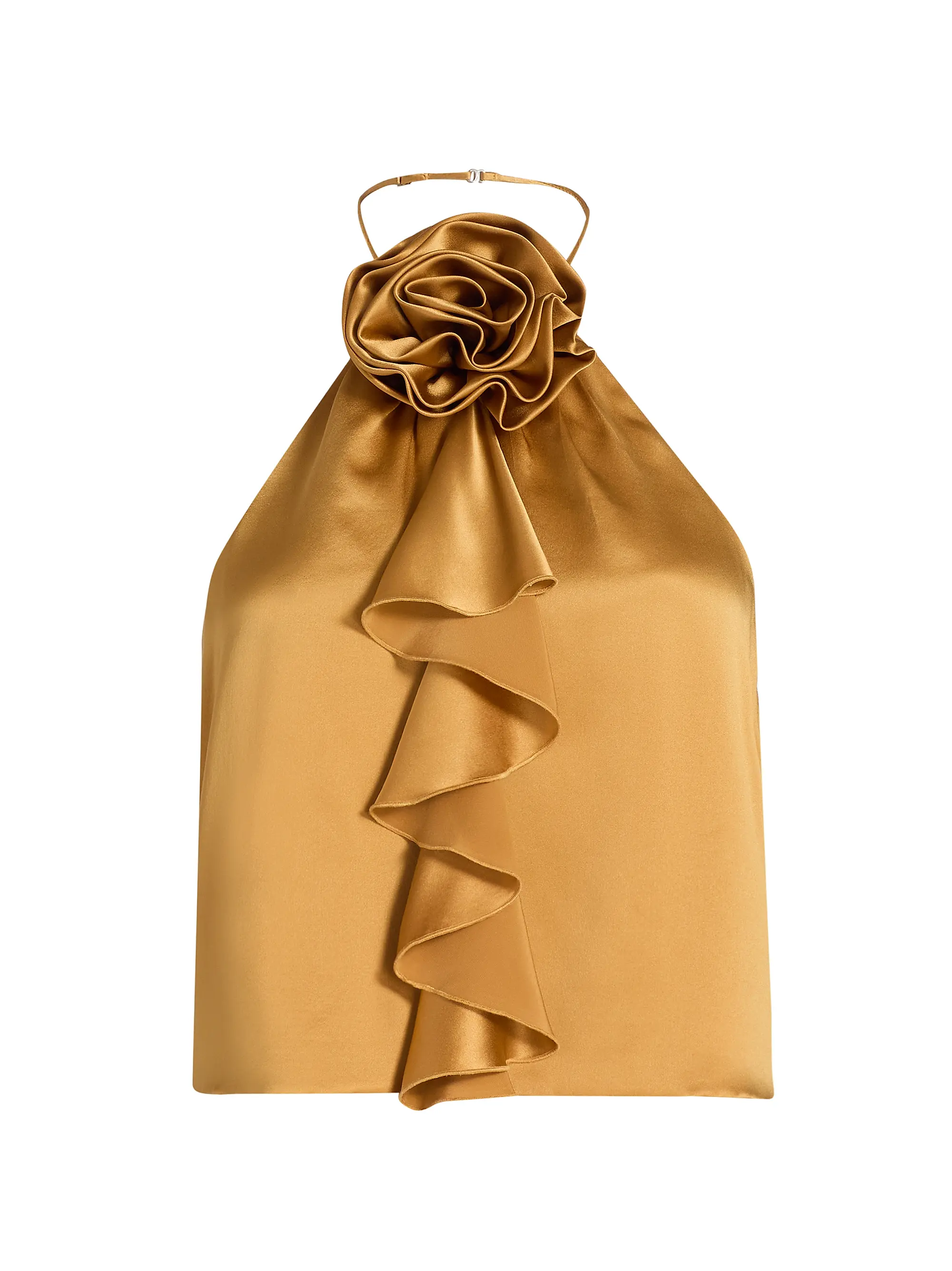 High Neck Satin Top